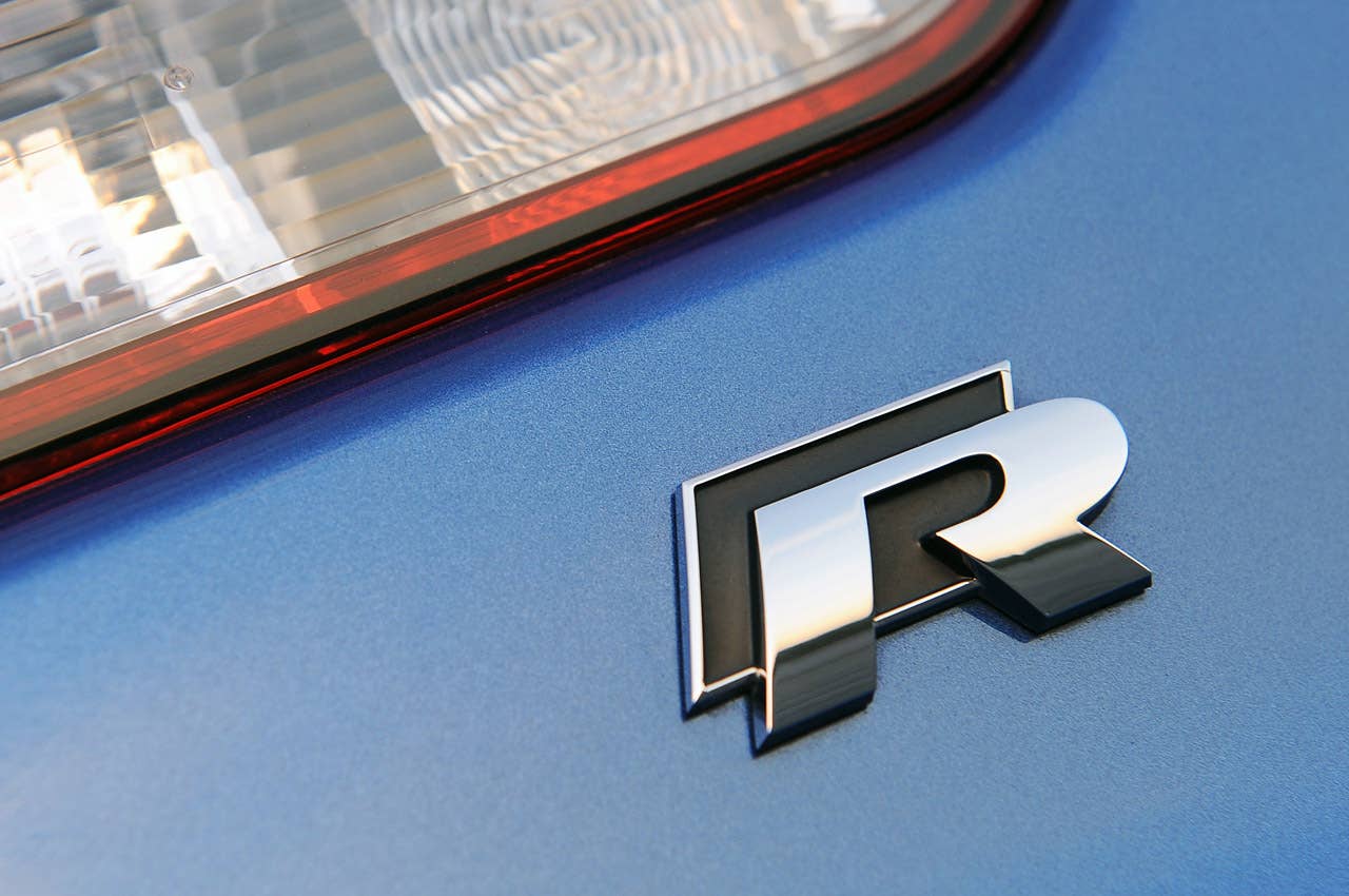 2012 Volkswagen Golf R badge