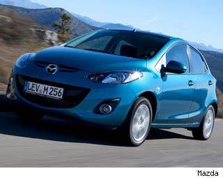 MSRP: $14,720 - $16,210 Invoice: $14,525 - $15,995 Fuel Economy: 29 mpg city, 35 mpg highway  A car with just 100 horsepower has no business being this fun. Somehow, theMazda2 is one of the most engaging small cars on the road in spite of its very low horsepower and torque numbers. Its lightweight body and great handling make for a very entertaining ride.  Research the Mazda2 Mazda2 Photos & Information Mazda2 Best Deals Mazda2 Local Dealer Price Quote