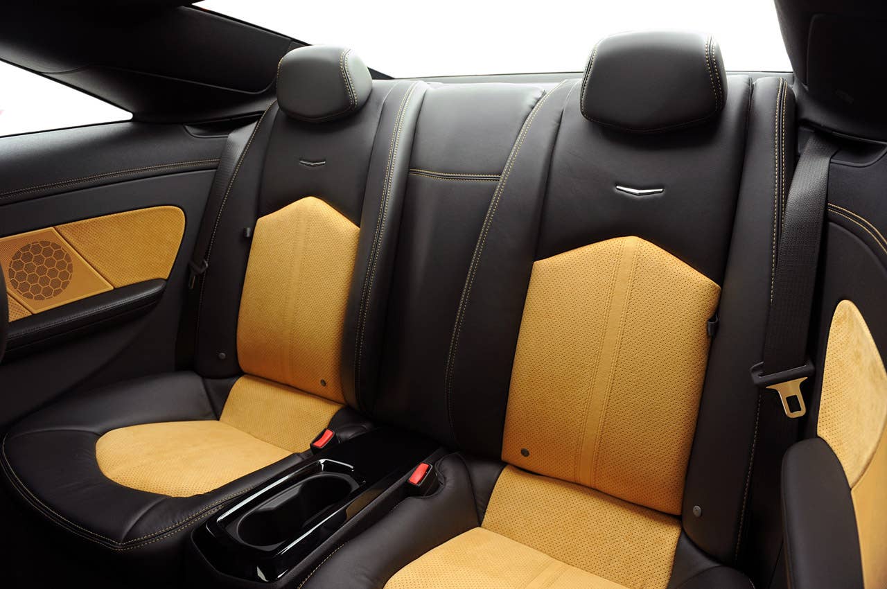2011 Cadillac CTS-V Coupe rear seats
