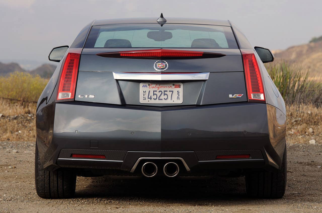 2011 Cadillac CTS-V Coupe rear view