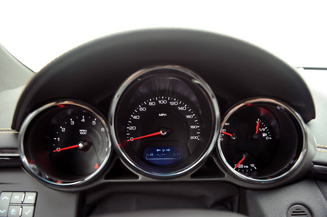 2011 Cadillac CTS-V Coupe gauges