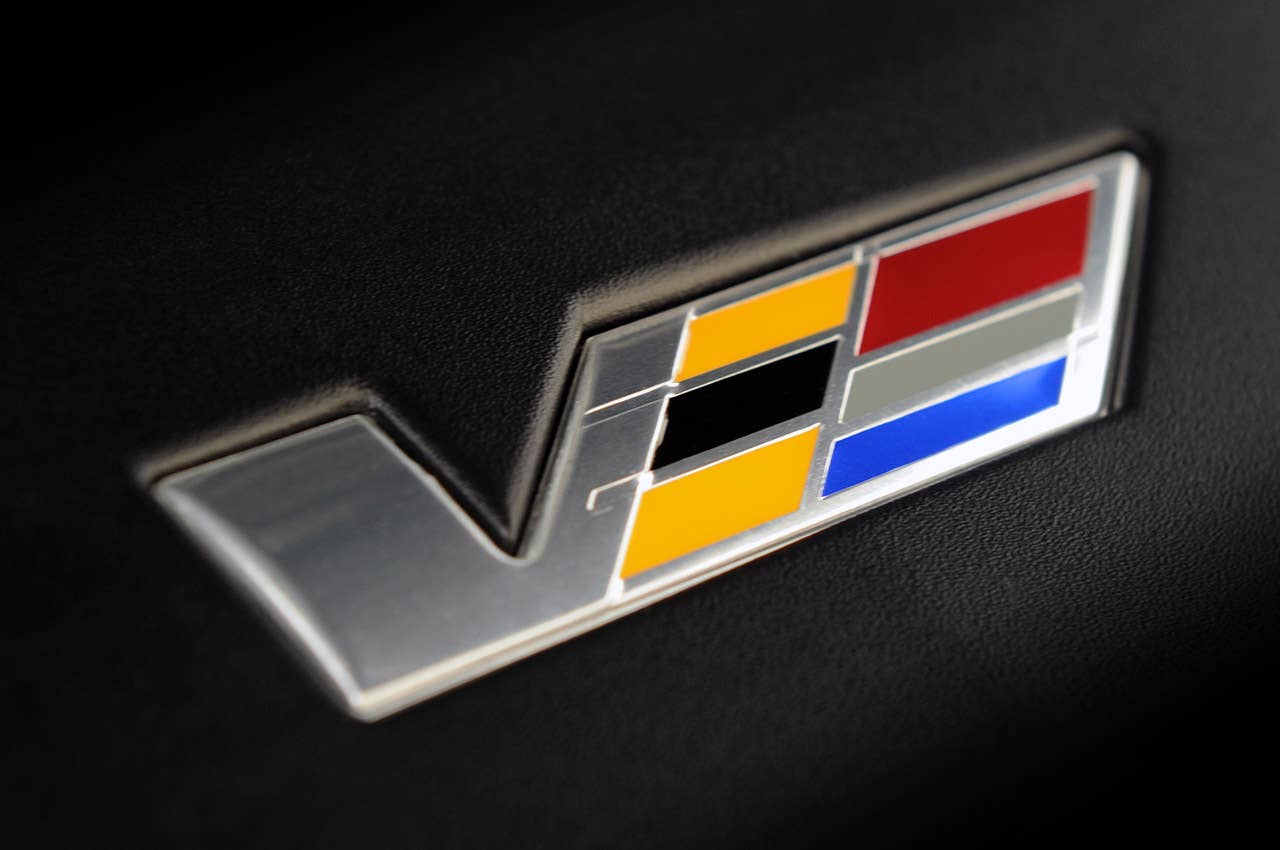 2011 Cadillac CTS-V Coupe engine badge