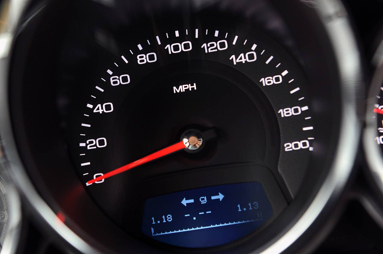 2011 Cadillac CTS-V Coupe speedometer