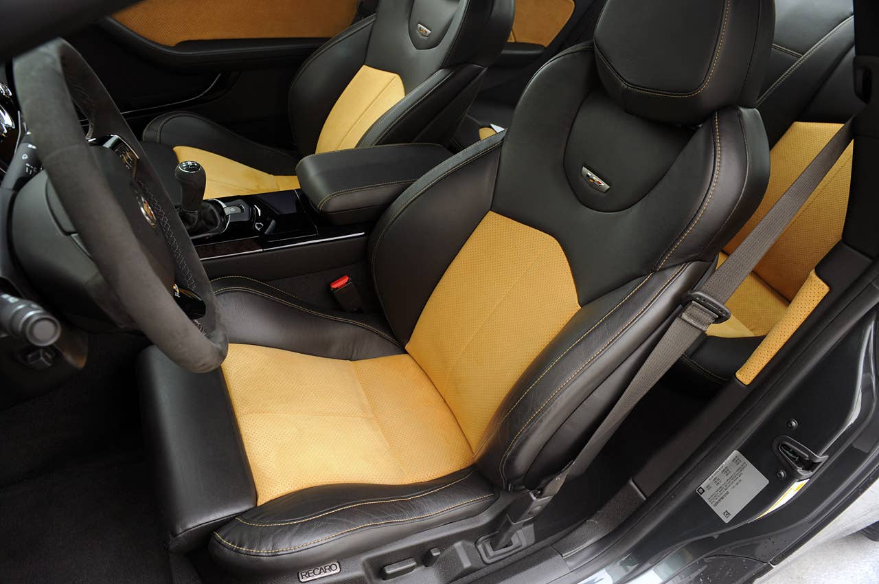 2011 Cadillac CTS-V Coupe front seats