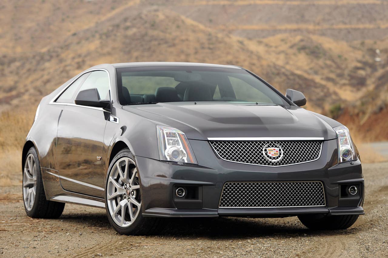 2011 Cadillac CTS-V Coupe front 3/4 view