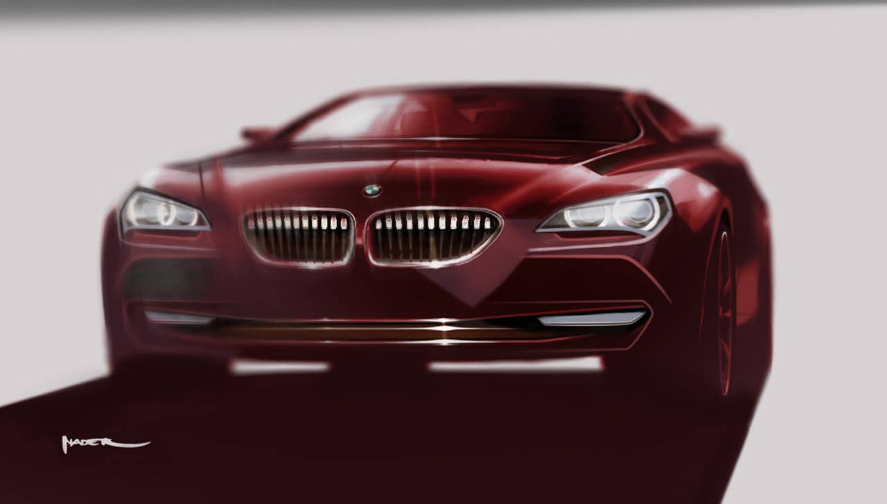 Exterior sketch of Nader Faghizadeh, Exterior Designer BMW 6 Series Coupe (03/2011).