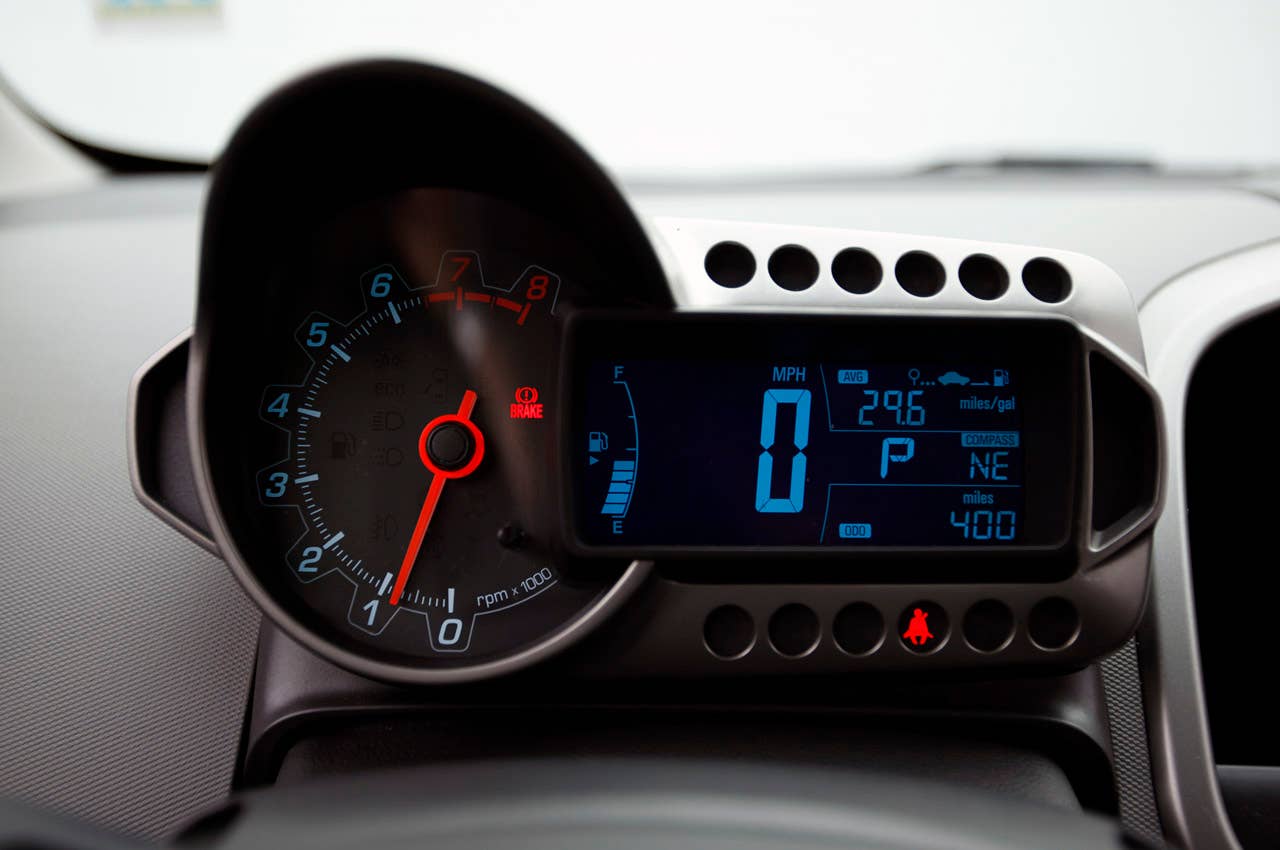 2012 Chevrolet Sonic gauges
