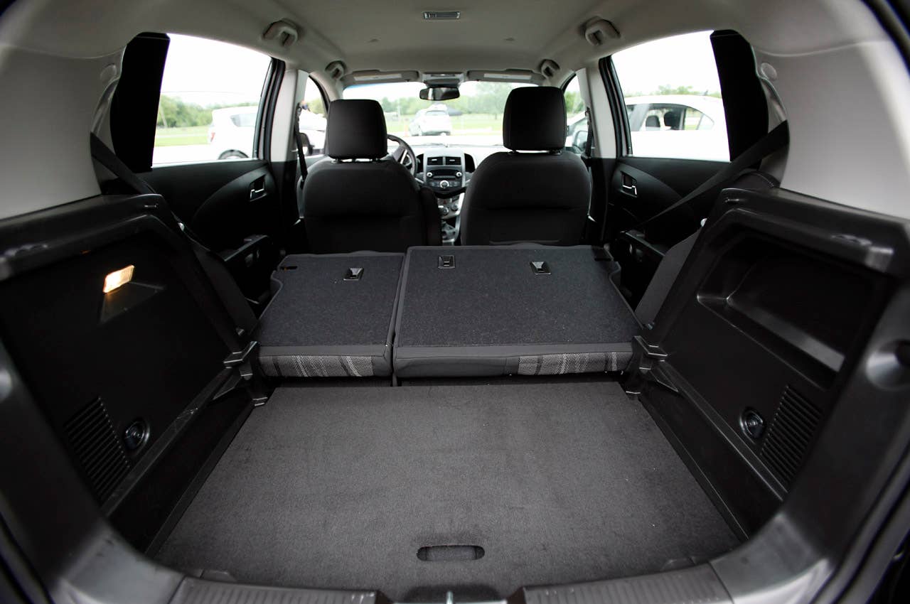2012 Chevrolet Sonic rear cargo area