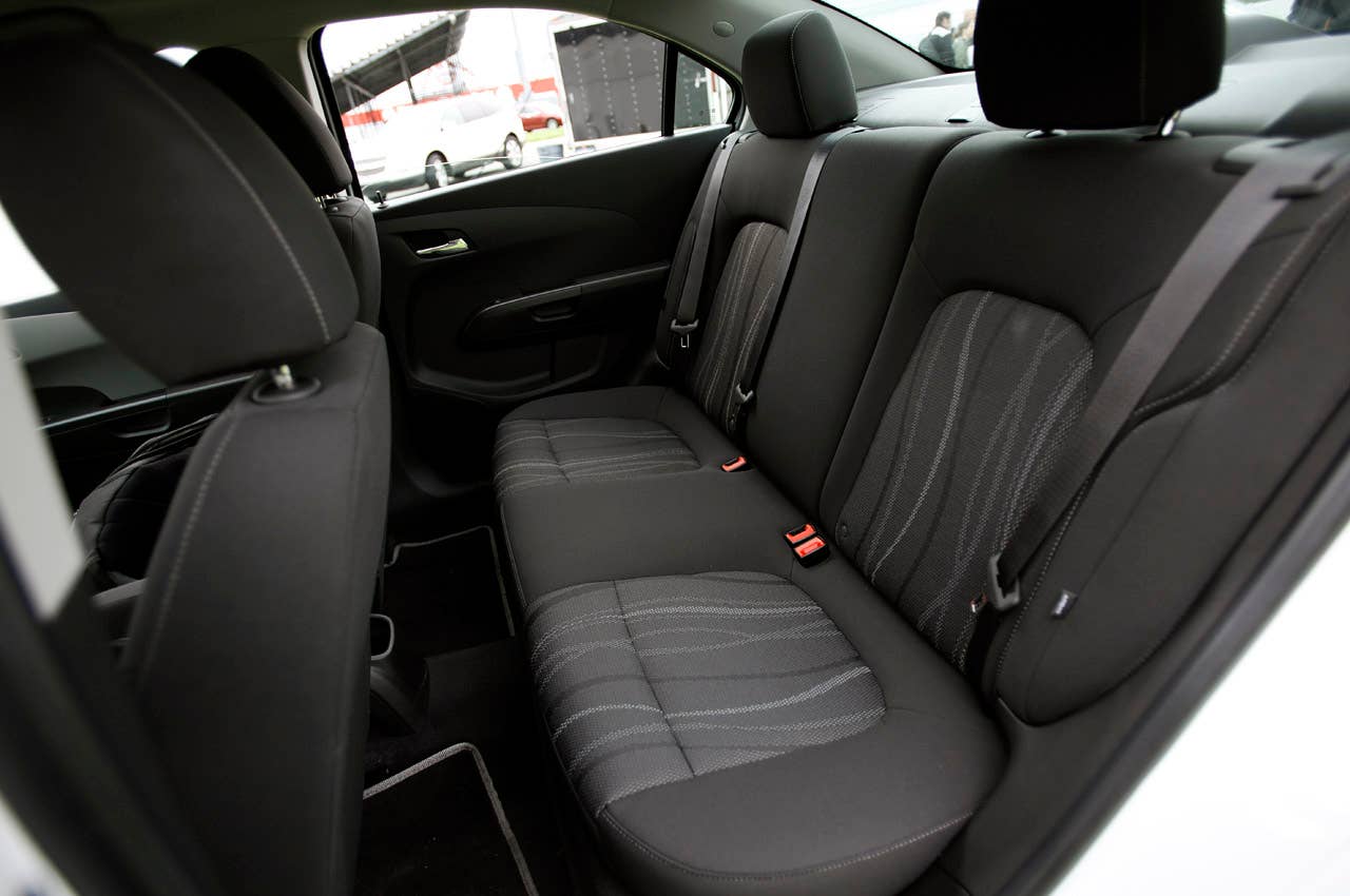 2012 Chevrolet Sonic rear seats