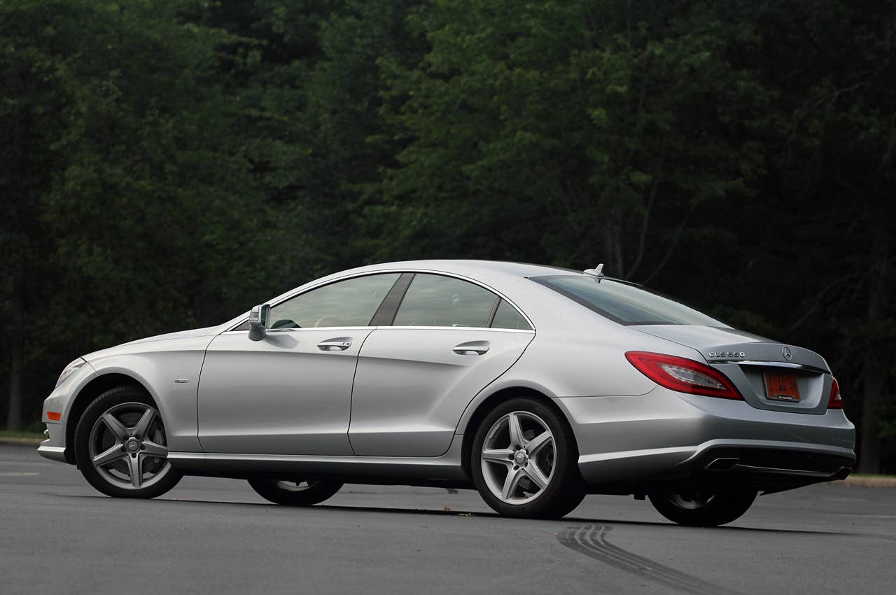 2012 Mercedes-Benz CLS550 rear 3/4 view