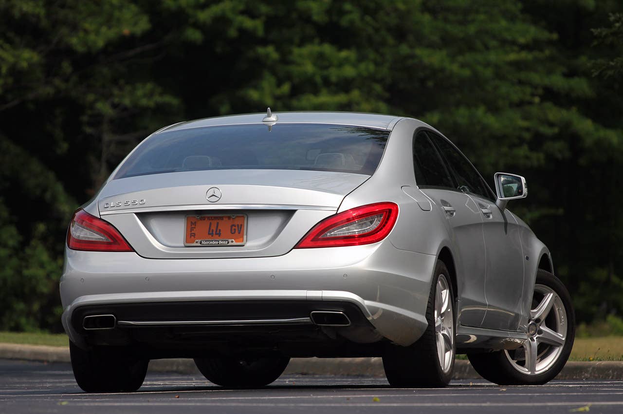 2012 Mercedes-Benz CLS550 rear 3/4 view