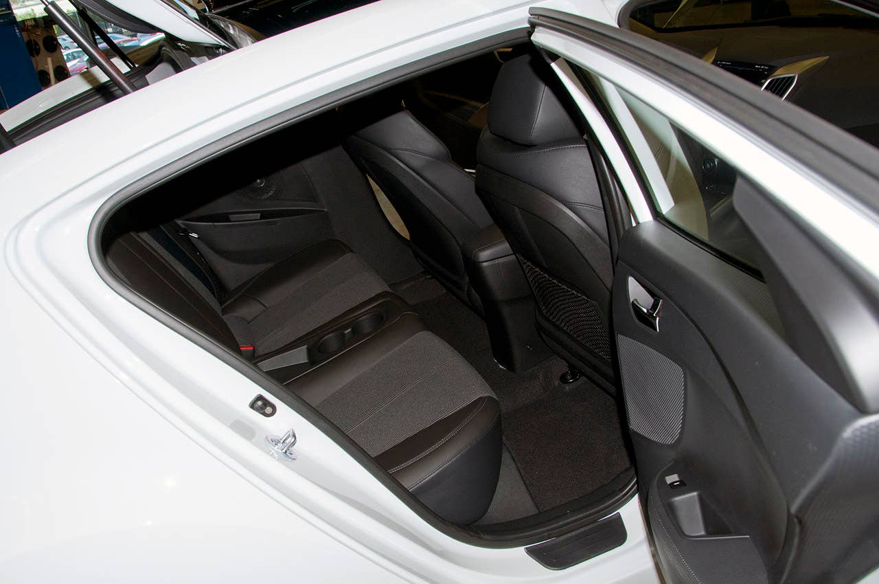 2012 Hyundai Veloster rear seats