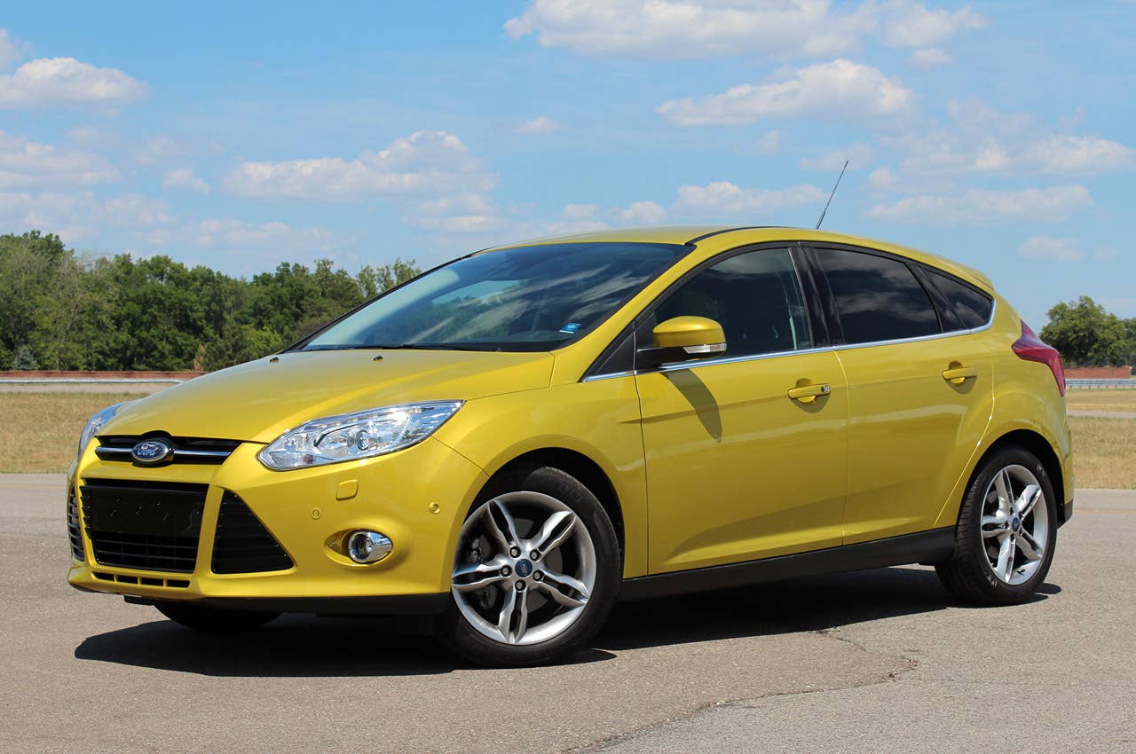 2012 Ford Focus 1.0-liter EcoBoost front 3/4 view