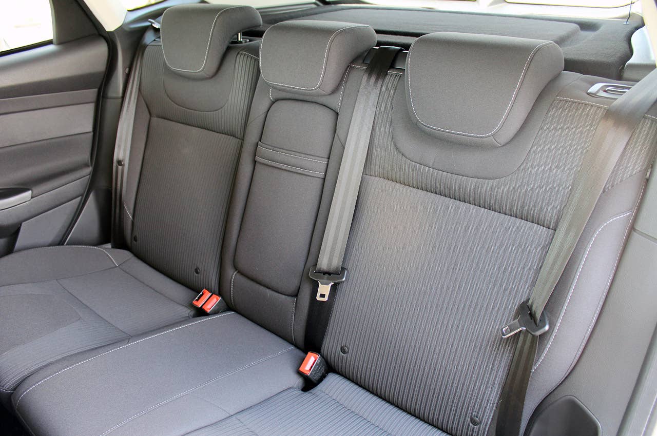 2012 Ford Focus 1.0-liter EcoBoost rear seats