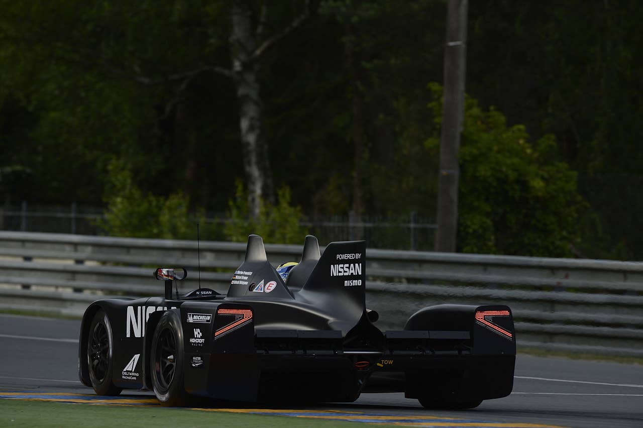 LE MANS, FRANCE - JUNE 14:  Satoshi Motoyama of Japan drives the #0 DeltaWing Nissan during qualifying for the 80th running of the Le Mans 24 Hour race at the Circuit des 24 Heures du Mans  on June 14, 2012 in Le Mans, France  (Photo by Rick Dole/Getty Images)