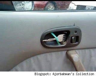 The door handle that helps you eat on the go. This could be huge.  Blogspot: Ajorbahman's Collection