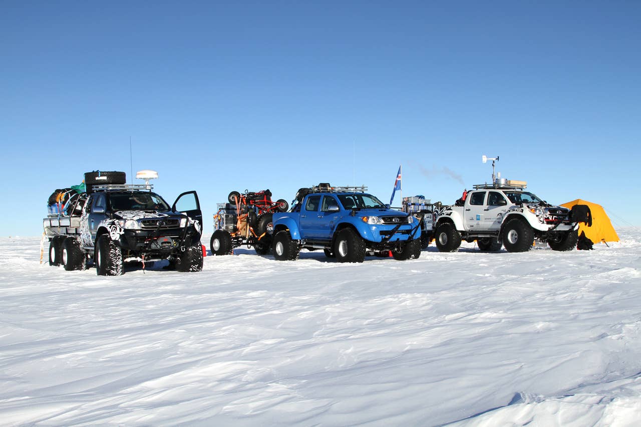 Toyota Hilux in Antarctica