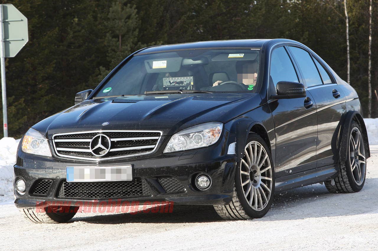 Mercedes-Benz C63 AMG Black Series spy shots