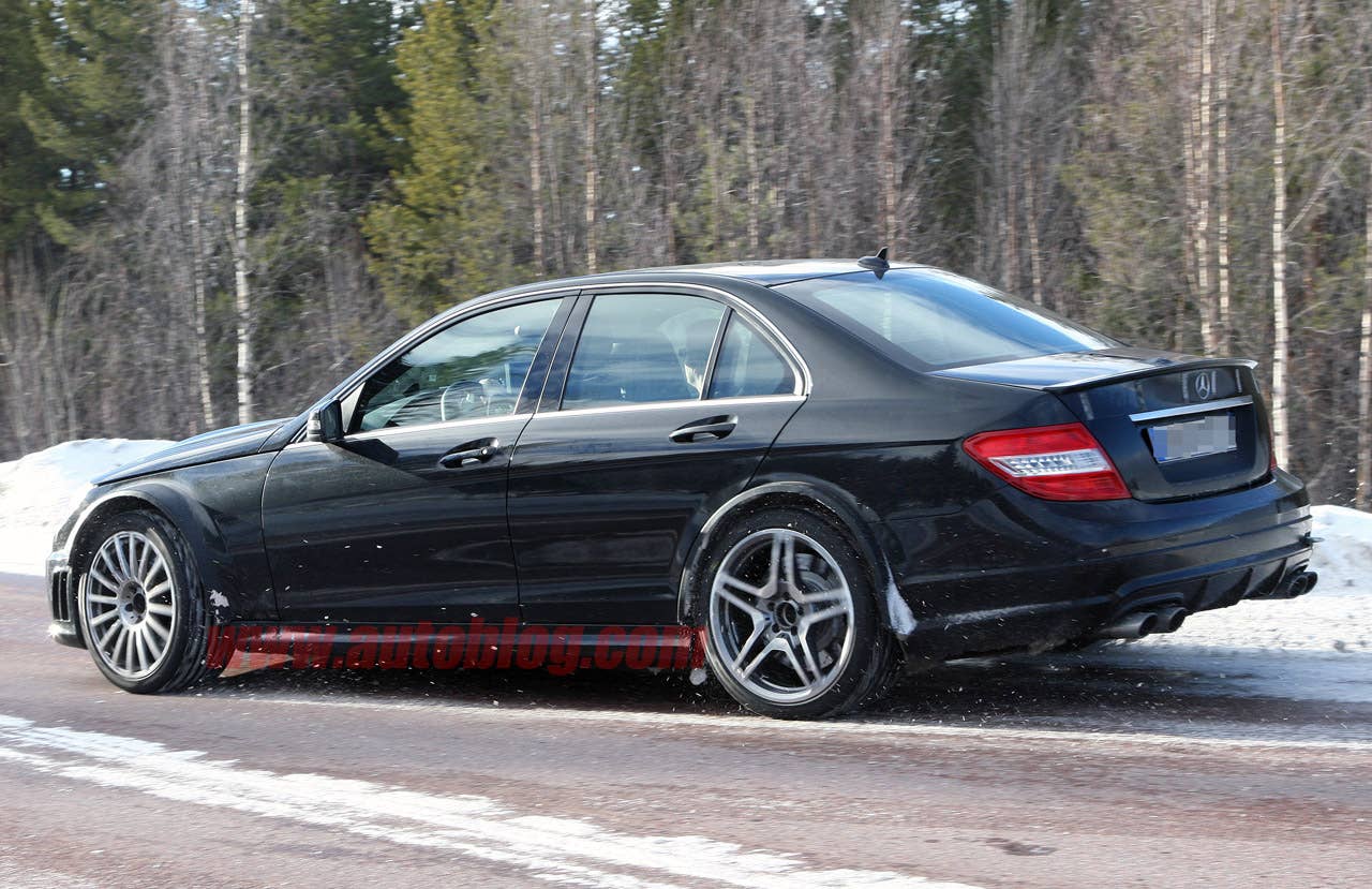 Mercedes-Benz C63 AMG Black Series spy shots