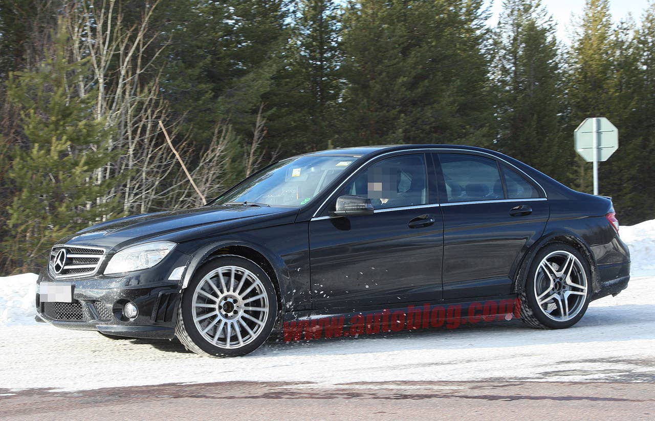 Mercedes-Benz C63 AMG Black Series spy shots