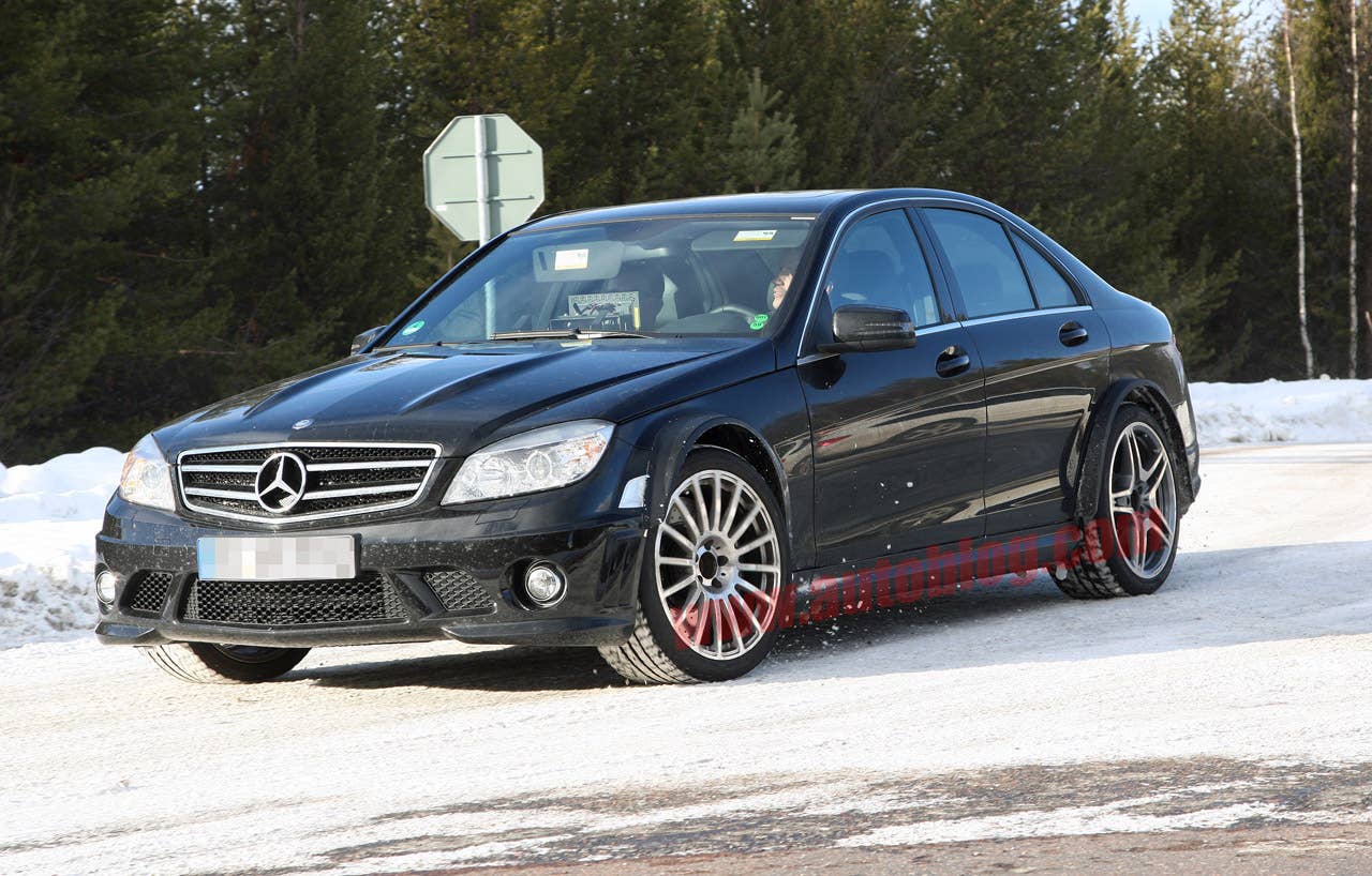 Mercedes-Benz C63 AMG Black Series spy shots