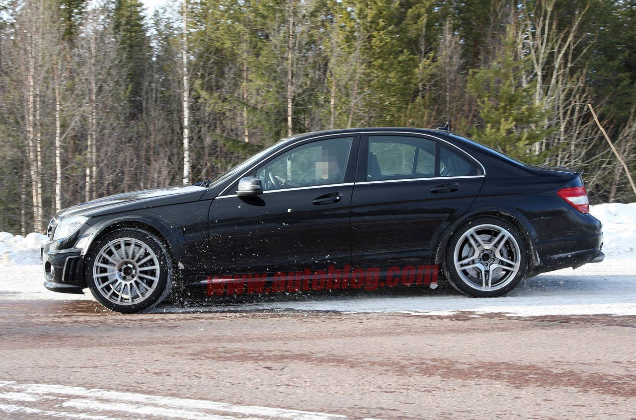 Mercedes-Benz C63 AMG Black Series spy shots
