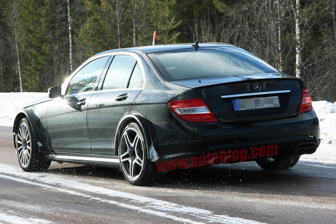 Mercedes-Benz C63 AMG Black Series spy shots