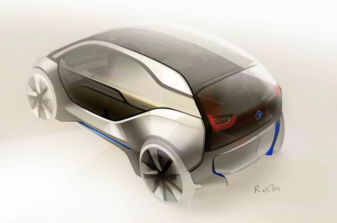 BMW i3 Concept, Design sketch (07/2011)