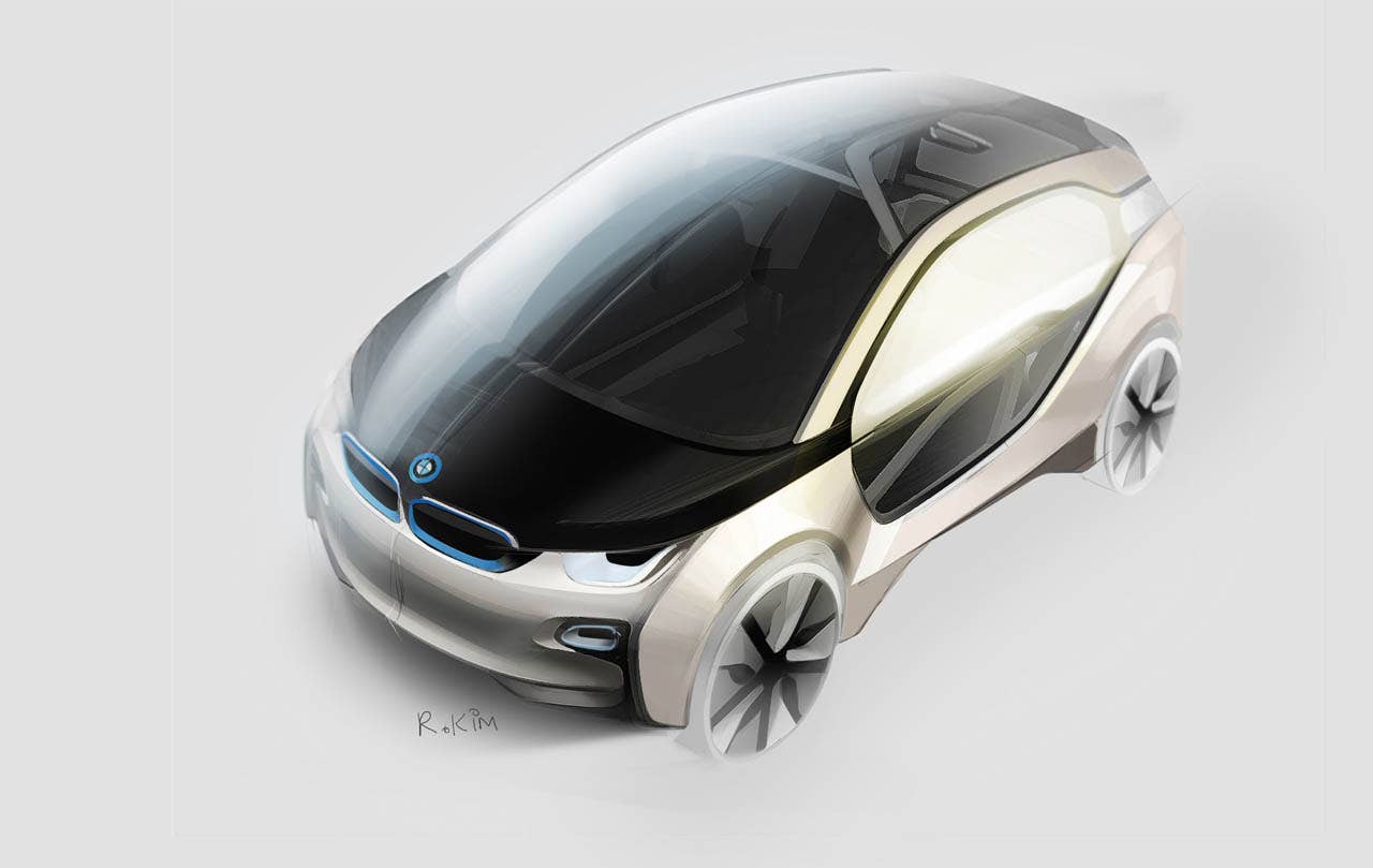 BMW i3 Concept, Design sketch (07/2011)