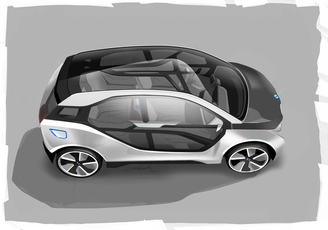 BMW i3 Concept, Design sketch (07/2011)