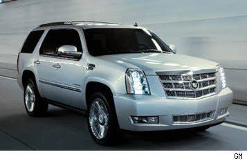 Sticker Price: $63,745 - $83,070 Invoice Price: $59,602 - $77,670 Fuel Economy: 14 mpg City, 18 mpg Highway  Scrutinize which trim level you're buying. Some of the higher-priced Escalade trim levels actually get even worse gas mileage.  Research the Cadillac Escalade Cadillac Escalade Photos & Information Cadillac Escalade Reviews Local Dealer Price Quote