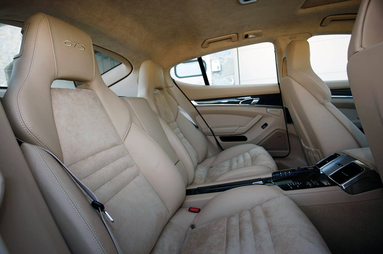2013 Porsche Panamera GTS rear seats