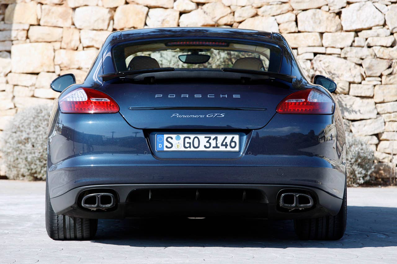 2013 Porsche Panamera GTS rear view