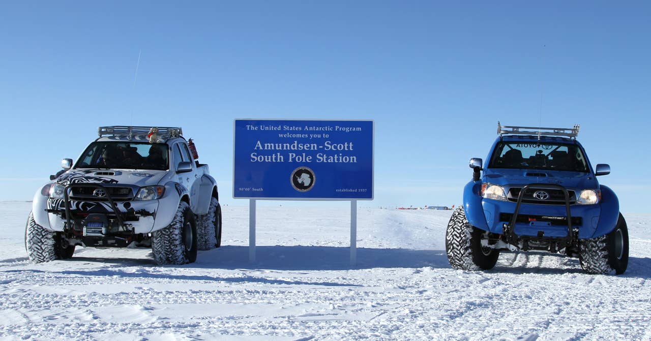 Toyota Hilux in Antarctica