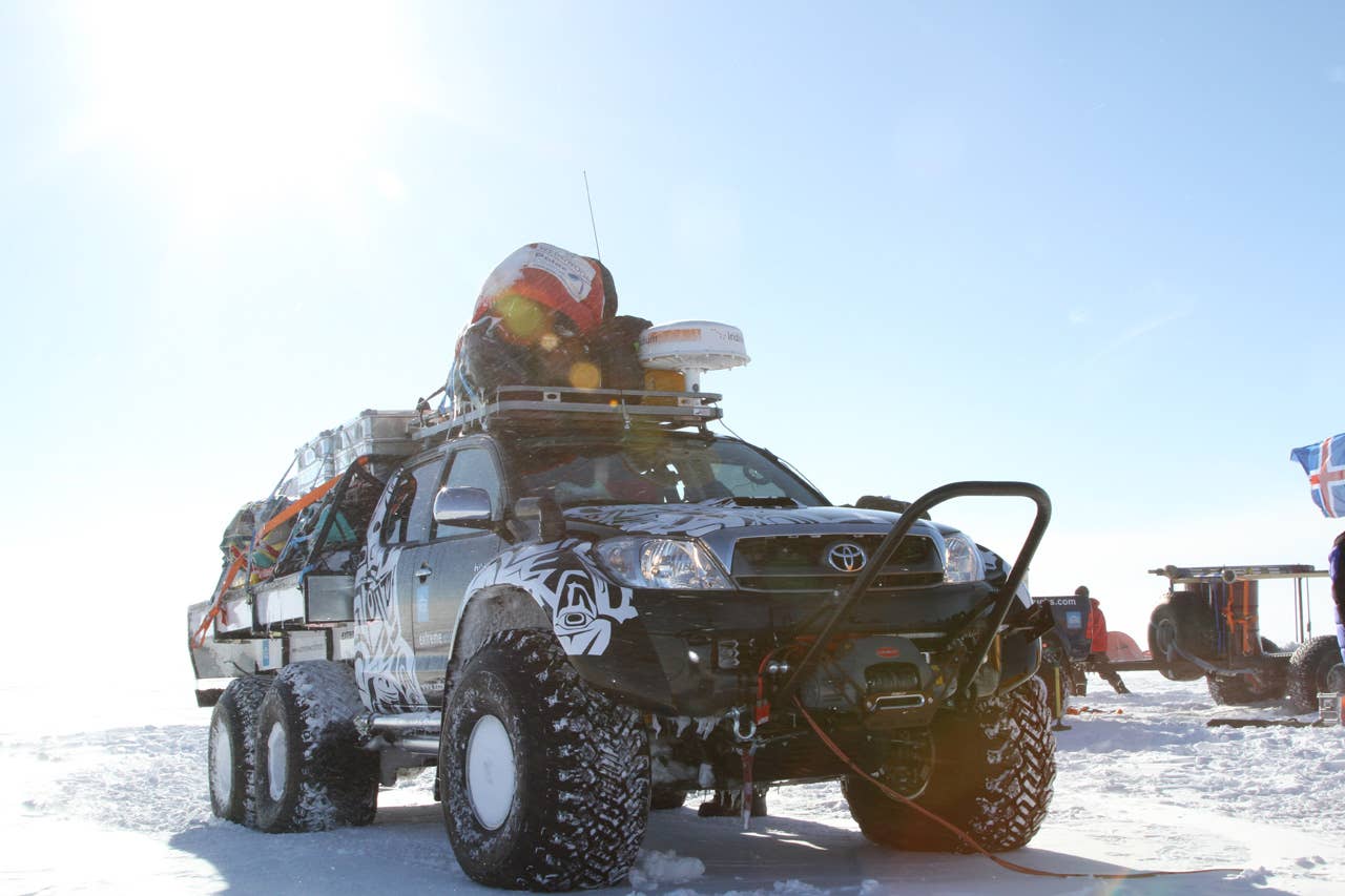 Toyota Hilux in Antarctica 6x6