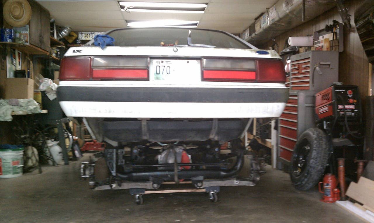 2004 Ford Mustang Cobra IRS under a Foxbody Mustang