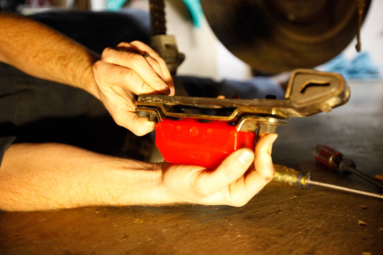 If you want to use the old exhaust hanger, make sure it's facing the correct direction (passenger side).