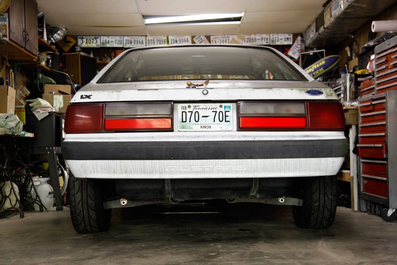 Cobra IRS installed in a Foxbody Mustang