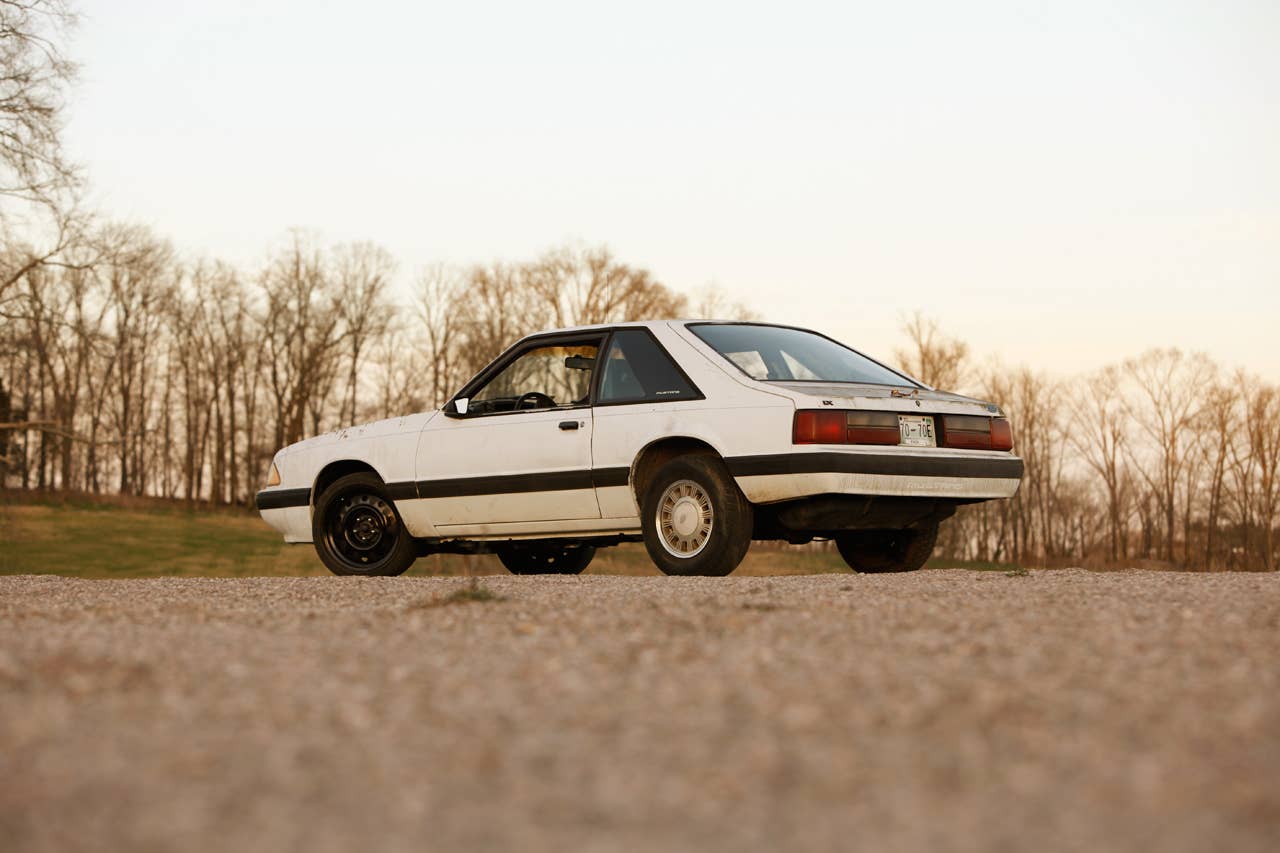Project Ugly Horse: 1989 Ford Mustang LX rear 3/4 wide