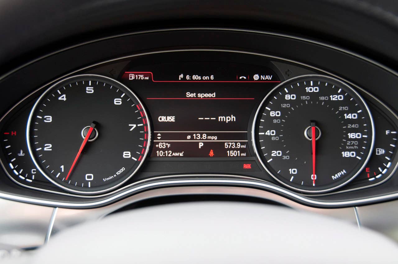 2012 Audi A7 gauges