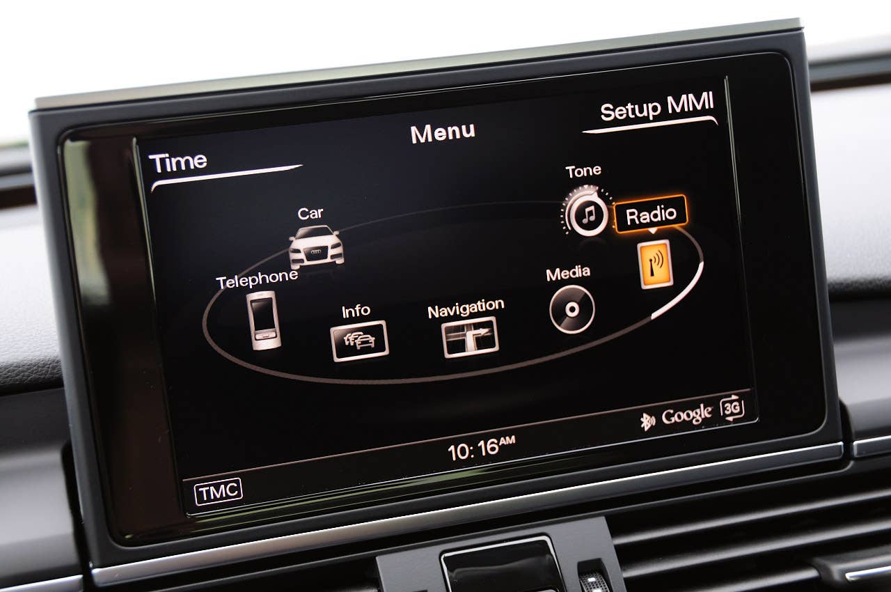 2012 Audi A7 multimedia system