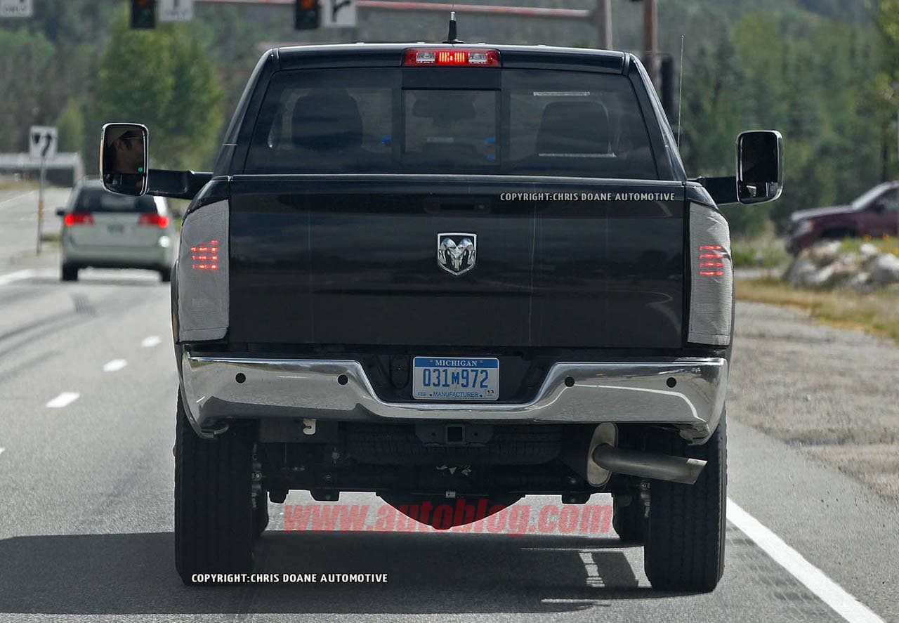Ram Hd Rear View 2014 Ram HD spotted inside and out - Autoblog