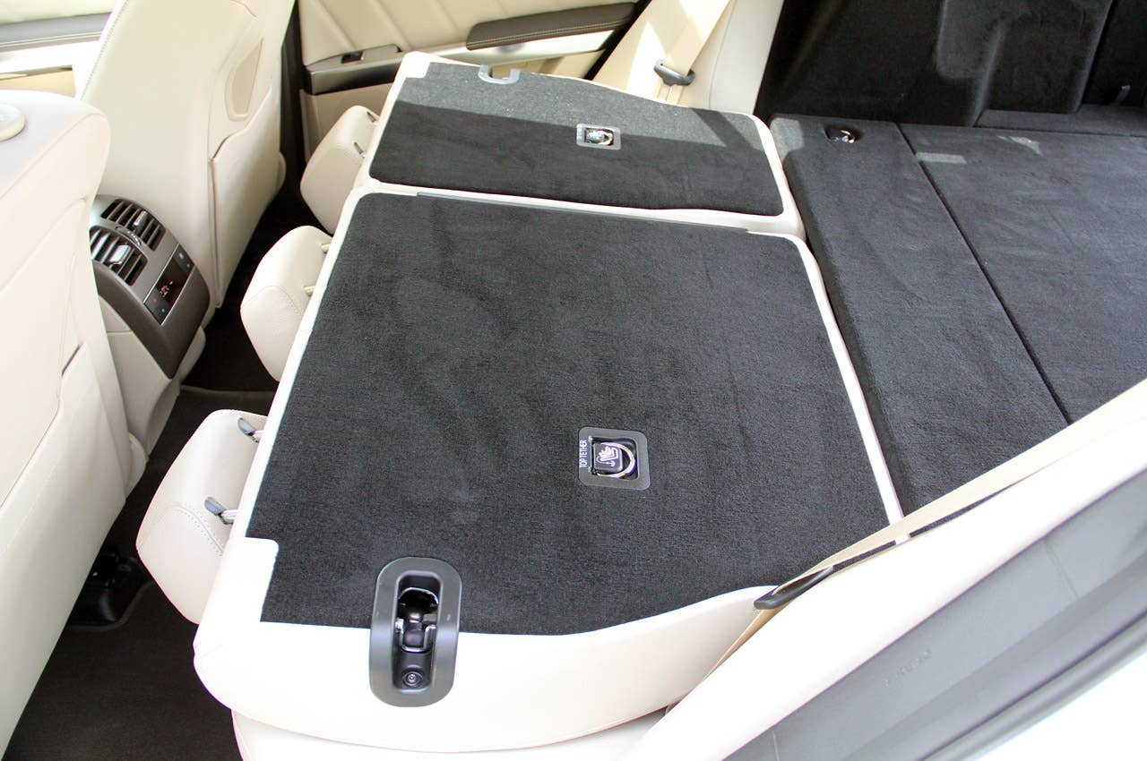 2013 Mercedes-Benz GLK folded rear seats