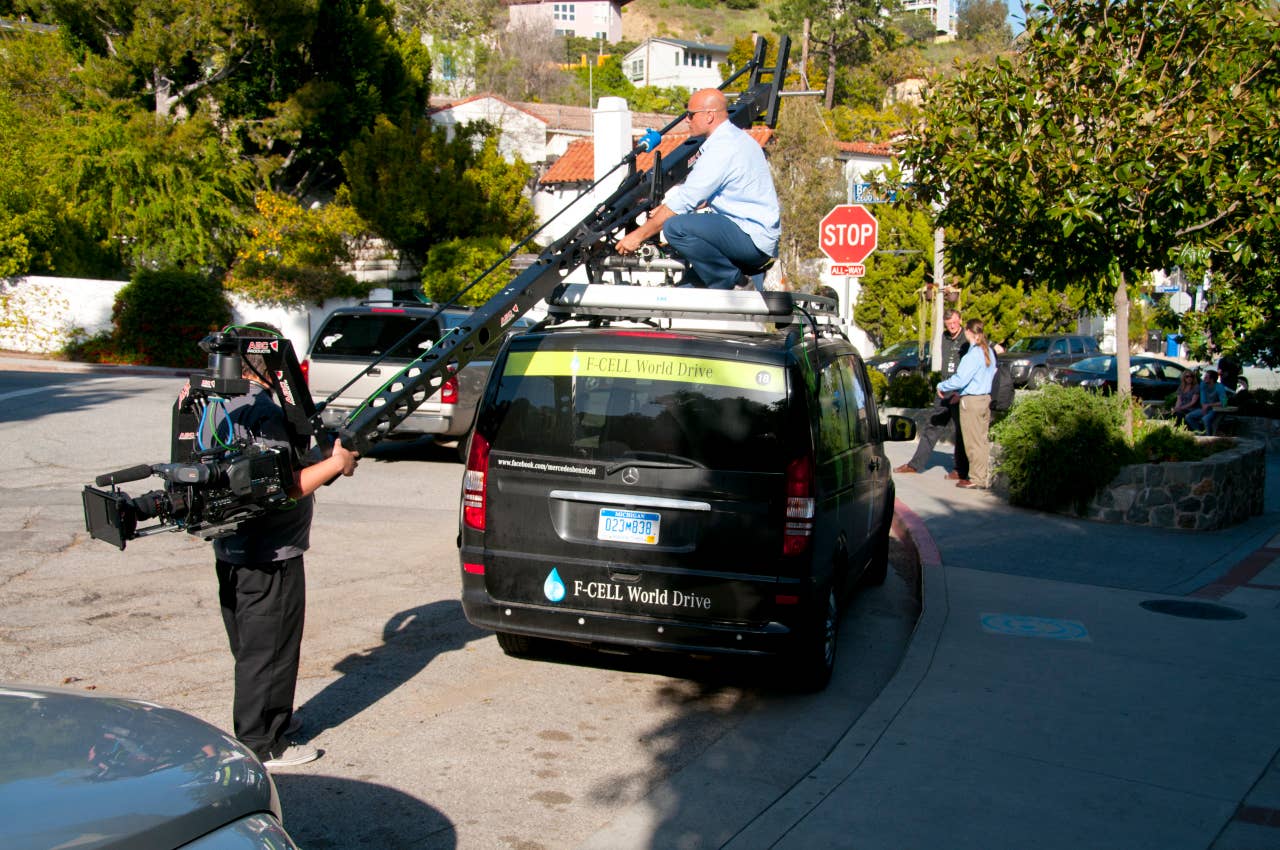 Mercedes-Benz F-Cell World Drive video crew