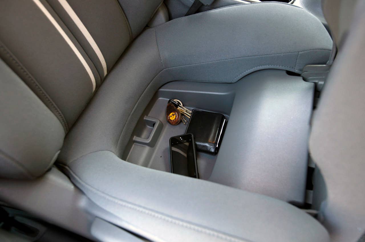 2013 Dodge Dart front seat storage space