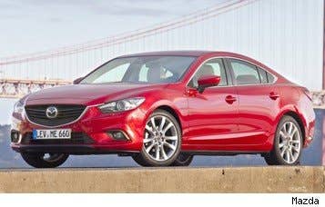 Sticker Price: $20,880 - $29,495 Invoice Price: $19,929 - $27,849 Fuel Economy: 25 mpg city, 37 mpg highway  The car most in competition with the Ford Fusion for most attractive midsize sedan is undoubtedly theMazda6. In addition to its great looks, the Mazda6 boasts sporty driving dynamics -- a Mazda signature -- and great fuel economy.  Research the Mazda6 Mazda6 Photos & Information Mazda6 Best Deals Mazda6 Local Dealer Price Quote