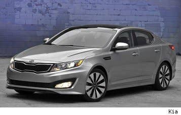 Sticker Price: $21,350 - $26,800 Invoice Price: $20,400 - $$25,040 Fuel Economy: 24 mpg city, 35 mpg highway  Although it was redesigned way back for the 2010 model year, theOptima still looks great on the road -- aging much better than its cousin, the Hyundai Sonata. Fuel efficient, affordable, spacious and available with a wide variety of features, KBB rates this midsize sedan as the number ten best car under $25,000.  Research the Kia Optima Kia Optima Photos & Information Kia Optima Best Deals Kia Optima Local Dealer Price Quote