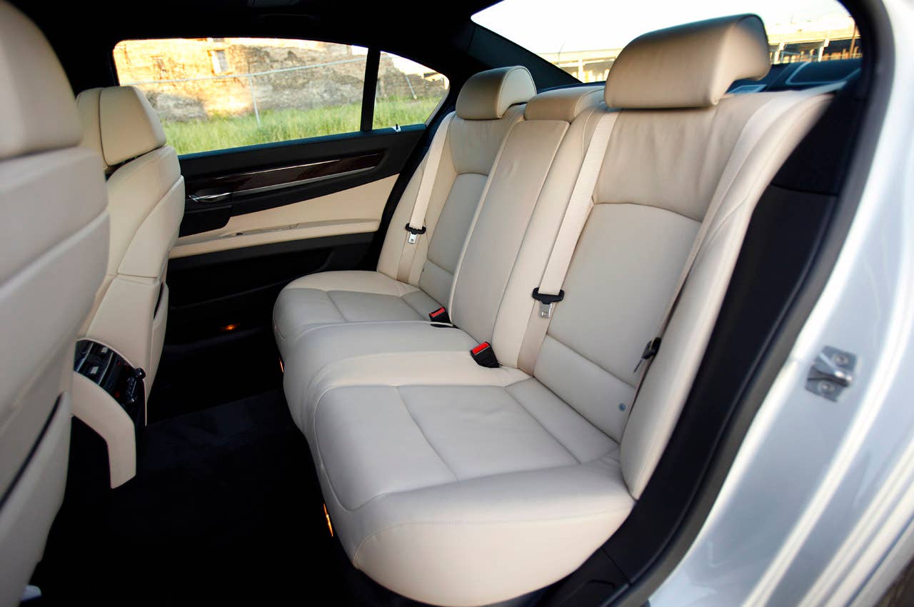2011 BMW 740Li rear seats