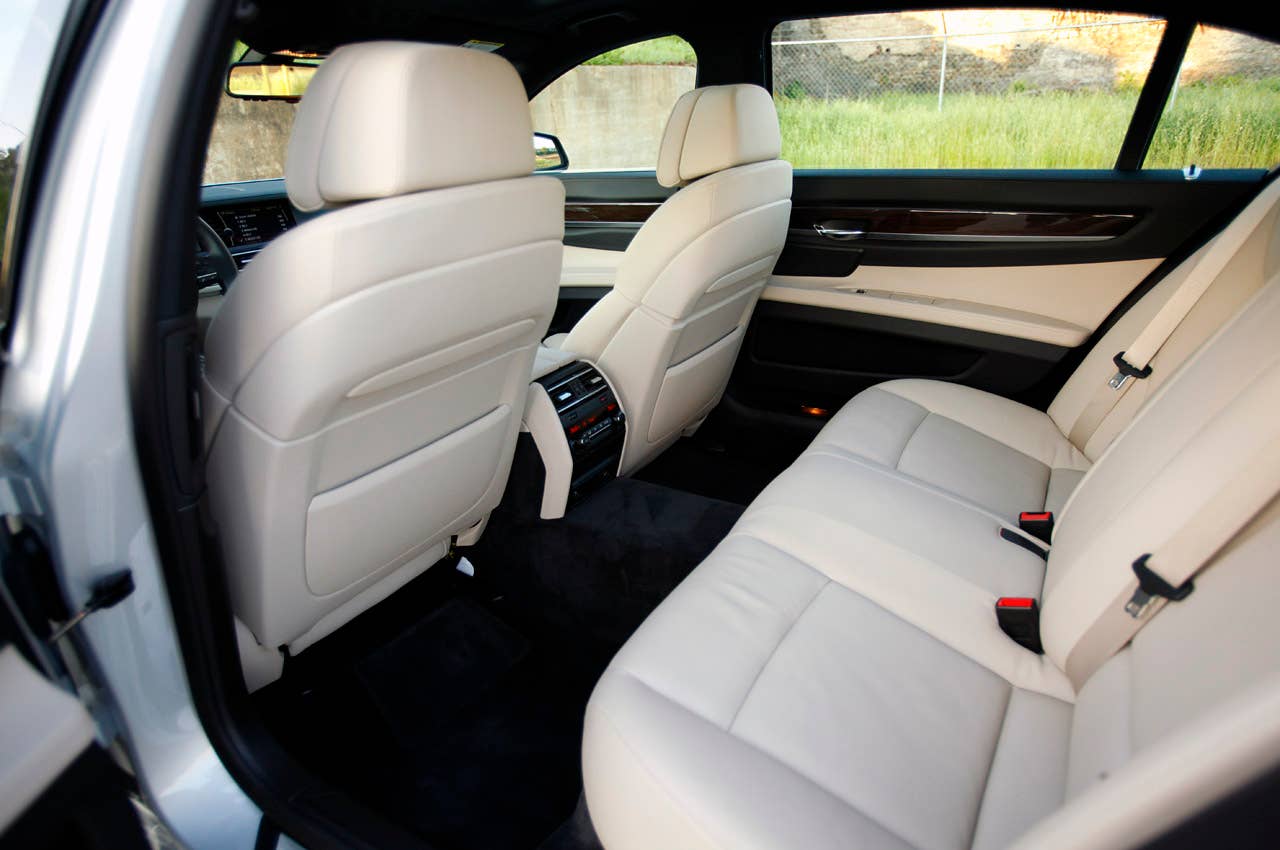 2011 BMW 740Li rear seats