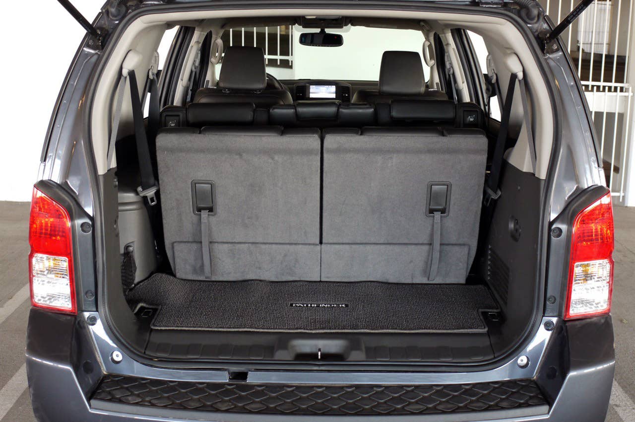 2011 Nissan Pathfinder rear cargo area
